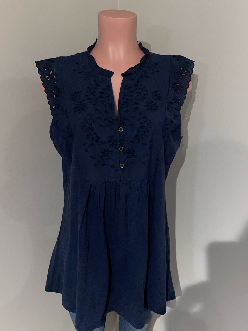 Fat Face Jessica Embroidered Tunic Top. Size 14. NWT